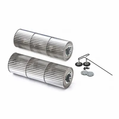 MARS Blower Wheel: Forward-Curved, 4 1/2 in Dia, CW/CCW, Aluminum Wheel, 1/4 in Bore - Crossflow Forward Curve Blower Wheels
