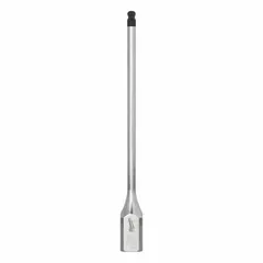 This hex bit socket features a fixed insert design with a 3/16 in hex tip and 3/8 in drive. The 6 in overall length provides extended reach for driving hex-head fasteners in confined spaces. Suitable for assembly, maintenance, and repair tasks in industrial settings.