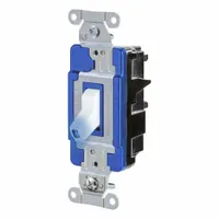 HUBBELL Wall Switch: Toggle Switch, Single Pole, Maintained, White, 120/277V AC, 15 A (MPN HBL1201STILW)