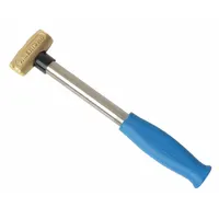Mallet: Steel Handle, 1 1/2 lb Head Wt, 1 1/2 in Dia, 3 1/2 in Head Lg, 12 in Overall Lg (MPN AM1.5BRCG)