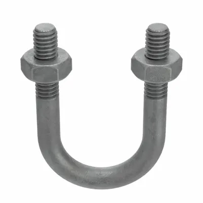 Standard U-Bolt: 1/4"-20 Thread Size, For Pipe Size 3/4 in, 2 in Inside Ht - Standard U-Bolts