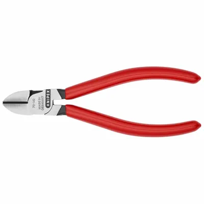 KNIPEX Diagonal Cutting Plier: Std, Straight, Narrow, 3/4 in Jaw Lg, 5/8 in Jaw Wd - Standard-Cut Diagonal-Cutting Pliers