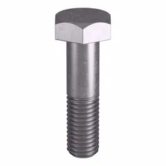 Structural bolt with heavy hex head, made to ASTM A193 Grade B8 material standards and ASME B18.2.1 dimensional standards. Thread size 5/8"-11, length 2-1/2 inches, inch system. Sold in a pack of 5, nut not included. Suitable for high-temperature and high-pressure applications such as flanges, valves, and pressure vessels.