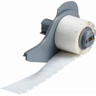 BRADY Pre-Cut Label Stock Roll: 3/8 in x 1 in, 1 in x 3/8 in, Autoclavable Polyester - Brady Precut Label Rolls