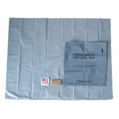 CLEANWASTE Toilet Kit 12-Pack - Portable Toilet Liners & Cleaners