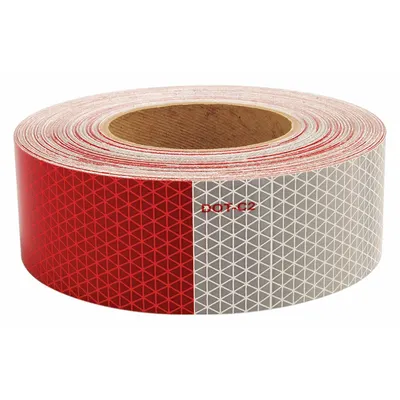 ORALITE Reflective Tape: Construction/Emergency Vehicles/Trucks and Trailers, Red/White - Vehicle Reflective Tapes