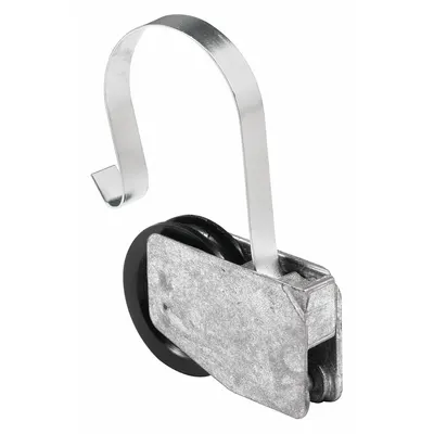 PRIME-LINE Tension Spring Roller: Tension Spring Roller, 5 7/16 in Overall Ht, Unfinished - Screen Door Hardware