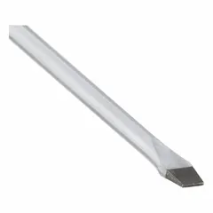 Slotted screwdriver with a 1/8 in tip size and 7 in overall length. Standard length design for turning slotted screws in assembly, maintenance, and repair tasks. Not ESD safe; avoid use on sensitive electronic components.