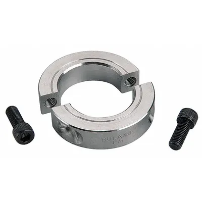 RULAND MANUFACTURING MSP-80-A Aluminum Shaft Collar, 80 mm Bore, 19 mm Width - Aluminum Shaft Collars