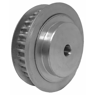 Dayton Timing Pulley: Trapezoidal, Plain, For T5 Timing Belt Section, For 10 mm Belt Wd - T5 Section Timing Belt Pulleys
