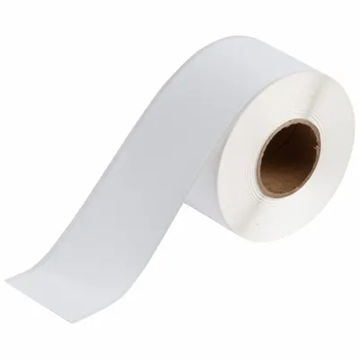 BRADY Continuous Label Stock: 2 1/4 in x 100 ft, Polyester, White (Matte) - Brady Inkjet Continuous Label Rolls