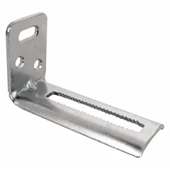 This hanging door pivot bracket from PRIME-LINE is designed for use with closet doors. It provides a pivot point for the door to swing open and closed, commonly used in interior applications where a standard hinge is not suitable. The bracket measures 3 1/8 inches in height.