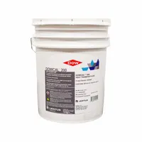DOWCAL propylene glycol heat transfer fluid in a 5-gallon pail with 92% concentration. Blue colored and food safe, it operates from -50°F to 350°F. Used in closed-loop heating and cooling systems for freeze and burst protection