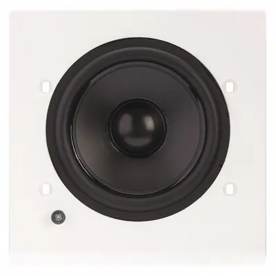 PHASETECH Speaker: Passive, 1-Way, 8 ohm Impedance, 4 1/4 in Overall Wd - Wall-Mount Speakers
