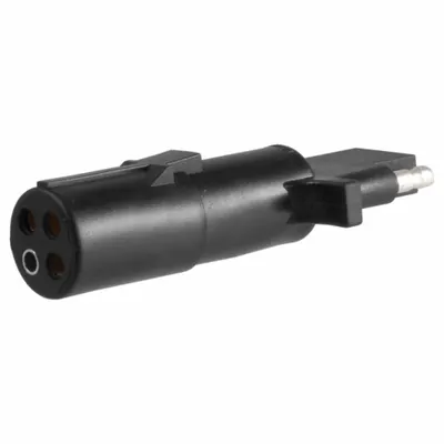 CURT 4-Way Round to 4-Way Flat Trailer Wiring Adapter - Fleet and Vehicle Maintenance