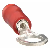 STA-KON Ring Terminal: Red, Nylon Insulation, 3/8 in Stud Size, 22 AWG to 16 AWG Wire Sizes, 600 V (MPN RA18-38)