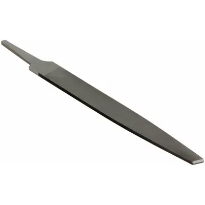 WESTWARD Warding File: Double-Cut, Single Edge Cut, Smooth Cut, 8 in Lg without Tang - Double-Cut Warding Files
