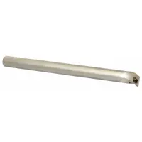 This indexable boring bar features a positive rake geometry and left-hand orientation, designed for internal turning operations. It is commonly used for precision boring of holes in metal parts, where chip control and surface finish are important. The tool accepts indexable inserts for efficient cutting in general machining applications