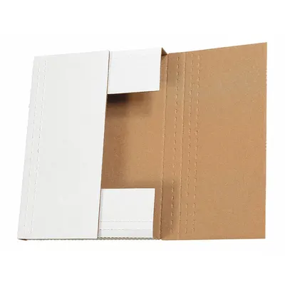 PARTNERS BRAND Easy-Fold Mailer,9-1/2x6-1/2x3 1/2",Package Quantity 50: Kraft, 9 1/2 in Inside Lg - Easy-Fold Mailers