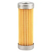 Cartridge oil filter for hydraulic systems, constructed with cellulose media. Overall height 3 3/16 in, outside diameter 1 1/16 in. Compatible with Navistar vehicles. Removes contaminants from oil to protect pumps and valves