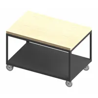 DURHAM MFG Workbench: Fixed Ht, Butcher Block, 48 in x 24 in, 1,200 lb Overall Load Capacity (MPN HMT-2448-2-MT-95)