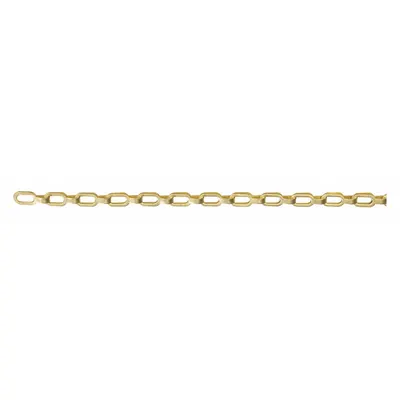 PEERLESS Plumber Chain: Brass, 35 lb Working Load Limit, Plumber, 1/2 in Link Inside Lg - Plumbers Chains