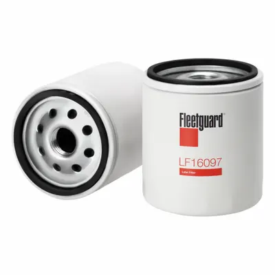 FLEETGUARD Filter: 3/4"-16 Thread Size, 3 9/16 in Overall Ht, 3 9/16 in Overall Lg - Spin-On Oil Filters