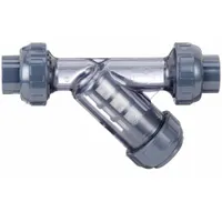 ASAHI Y Strainer: 2 in, Socket and Threaded, Mesh, 0.0331 in Screen Size, PVC, EPDM, 6 1/4 in Ht (MPN 1257020)