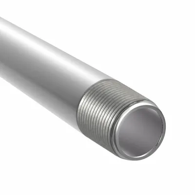CALBRITE 2 in x 10 ft 304 Stainless Steel IMC Conduit with NPT Threads - Medium-Wall IMC Metal Conduit
