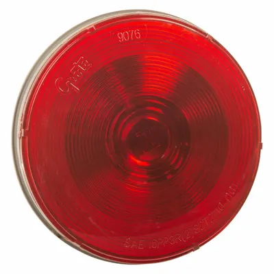 GROTE Stop/Turn/Tail Light: Incandescent, Stop Light, Red, Round, 4 5/16 in Overall Dia - Stop Lights