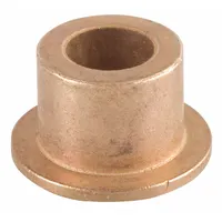 Flanged Sleeve Bearing: Bronze, SAE 841, 3/8 in Bore, 1/2 in OD, 3/4 in Lg, USDA H-1 Approved, 3 PK (MPN ECOF060812)