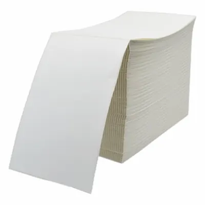 ZEBRA Barcode Printer Labels: 4 in Label Wd, 6 in Label Ht, White, 2,000 Labels per Roll - Fanfold Thermal Transfer Labels
