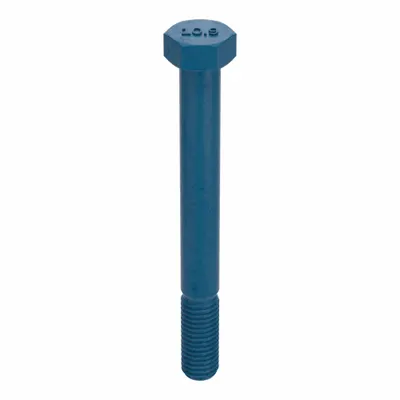 METRIC BLUE Hex Head Cap Screw: Steel, Class 10.9, Blue Phosphate, M12-1.75, Coarse - Class 10.9 Steel Hex Head Cap Screws