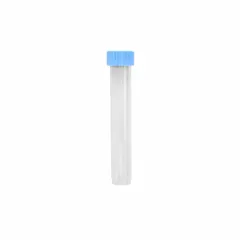 APPROVED VENDOR 15 mL Polypropylene Transport Vial with Lavender Cap, Natural, Self-Standing, 17 mm Neck, External Thread