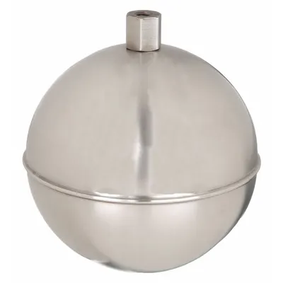 NAUGATUCK Float Ball: Float Ball, 1/8 in IPS Thread, 1/8 in Thread Size, IPS Thread - Stainless Steel Threaded Floats