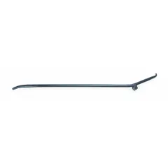 This steel lock ring tool is designed for installing and removing locking rings on truck tire rims. With an overall length of 37 inches and a stock size of 3/4 inch, it provides the leverage needed for heavy-duty tire servicing on steel rims.