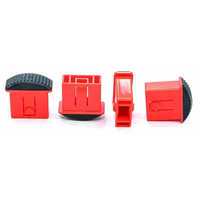 LITTLE GIANT Inner Snap Foot, Orange, 4-Pack, for Revolution Combination Ladders - Feet & Shoes