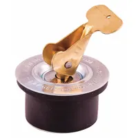 End-of-pipe blocking plug with snap-handle closure for temporary sealing. Fits 7/16 in pipe; neoprene plug provides a secure seal. Used for pressure testing, cleaning, or blocking flow during maintenance