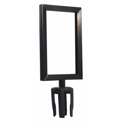 VISIONTRON Sign Frame FR711HDSB-CSB: Black Steel - Sign Frames for Post Tops
