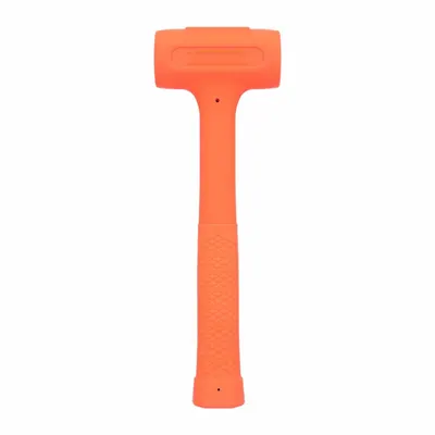 PROTO Dead Blow Hammer: Steel Handle, Textured Grip, 21 oz Head Wt - Standard Dead-Blow Hammers