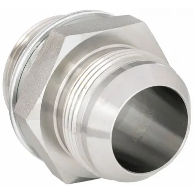 ADAPTALL Hydraulic Hose Adapter: 1 1/2 in x 1 1/2 in Fitting Size, Male x Male, NPTF x NPTF - NPTF-to-NPTF Steel Hydraulic Hose Adapters