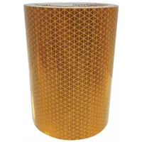 Reflective Tape: Construction/Emergency Vehicles/Utility, Yellow, 6 in Wd, 50 yd Lg, Acrylic (MPN V98-018075-060150)