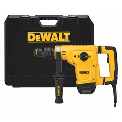 Corded chipper-style demolition hammer with SDS-Max bit system. Delivers 5.2 ft-lb impact energy at 3,150 bpm from a 10.5 A motor. Weighs 12.6 lb. Suitable for chipping, scaling, and light breaking in concrete and masonry.