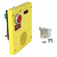 Yellow plastic cover designed for HUBBELL GAI-TRONICS auto-dial telephones. Serves as a replacement or accessory component to protect internal phone elements in industrial environments. Compatible with model 393 and part numbers 393-001 and 12660-001