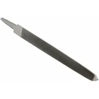 Triangular File: Triangular, Double-Cut, Bastard Cut, 10 in Lg without Tang, 3/4 in Wd, 12F774