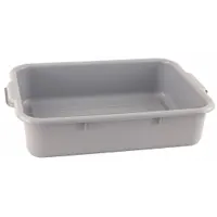 CRESTWARE Bus Tub: Gray, 5 in Overall Ht, 16 in Overall Wd, 22 1/2 in Overall Lg, Plastic (MPN BT5GY)
