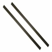 These polymer plastic strips are used for framing mirrors or constructing custom LED shelf assemblies. Each pack contains two strips with a Cherry Walnut finish and square corners, measuring 1 1/2 in height, 59 1/2 in width, and 1/4 in depth. Not lighted