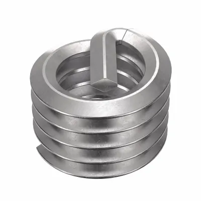 HELI-COIL Helical Insert: Tanged Tang Style, Free-Running, 5/16"-18 Thread Size, Plain - Free-Running Tanged Helical Inserts