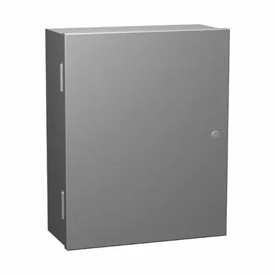 HAMMOND N1A423612 Steel Indoor Enclosure with Hinged Cover, 42x36x12 in, NEMA 1 - Steel Indoor Enclosures with Hinged Covers