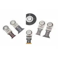 FEIN Oscillating Tool Blade Set: 6 Blades, Straight, Starlock Connection, Metal/Wood (MPN 35222967270)